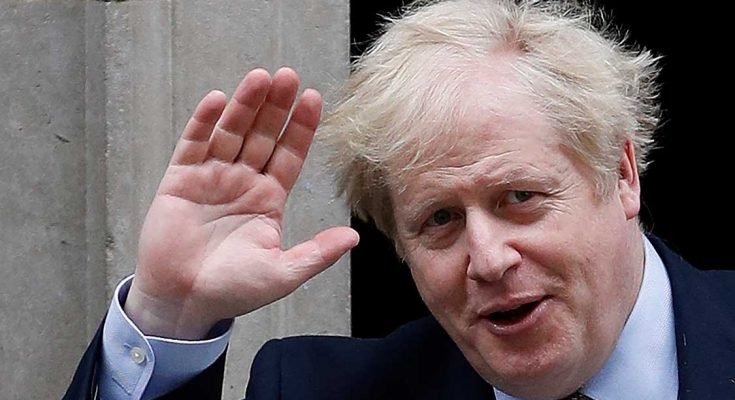 Boris Johnson Waving