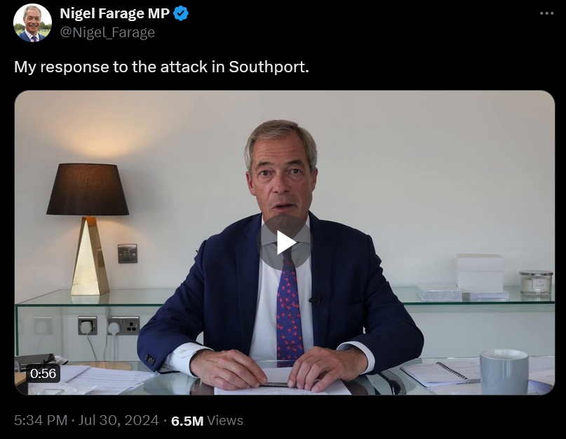 Nigel Farage on Twitter