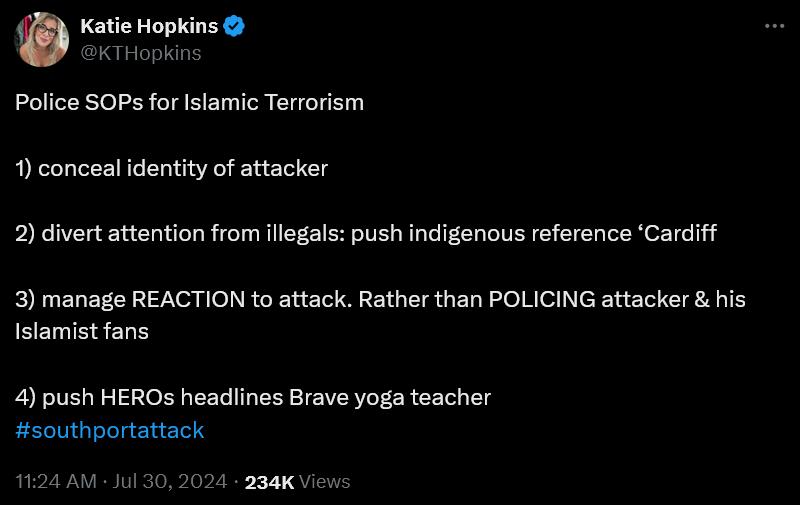 Katie Hopkins on Twitter